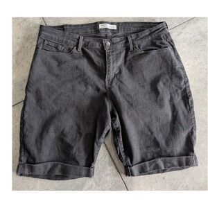 Levi‎ Strauss Signature Bermuda Shorts Black Women - Size 18 - W34